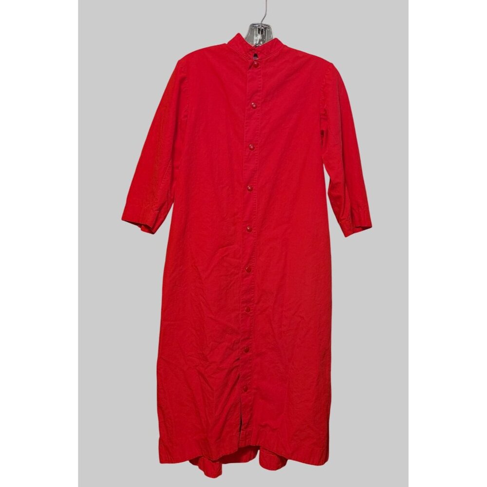 Vintage Abbey Brand Cossack Size 12 Red Button Up Name Inside